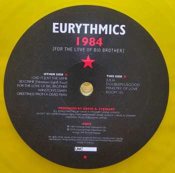 LP Eurythmics: 1984 (For The Love Of Big Brother) CLR | LTD