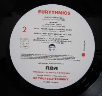 LP Eurythmics: Be Yourself Tonight