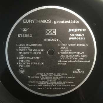 LP Eurythmics: Greatest Hits