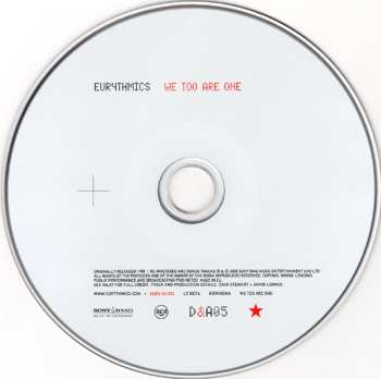 CD Eurythmics: We Too Are One