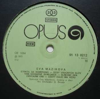 LP Eva Máziková: Eva Máziková