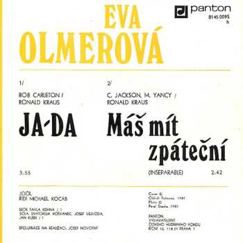 SP Eva Olmerová: Ja-Da / Máš Mít Zpáteční
