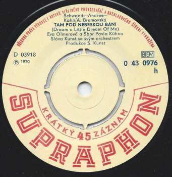 SP Eva Olmerová: Ó, Boží Den / Tam Pod Nebeskou Bání