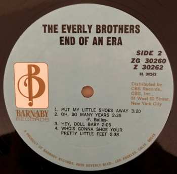 2LP Everly Brothers: End Of An Era