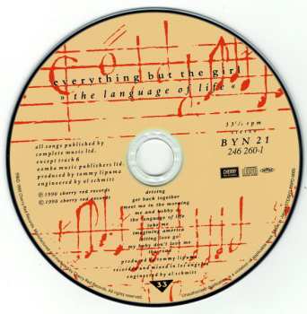 CD Everything but the Girl: The Language Of Life
