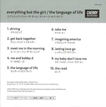 CD Everything but the Girl: The Language Of Life