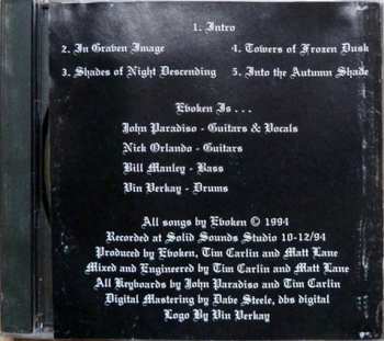 CD Evoken: Shades Of Night Descending