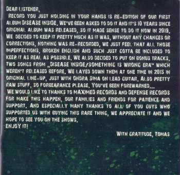 CD Exorcizphobia: Disease Inside