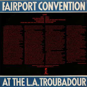LP Fairport Convention: Live At The L.A. Troubadour