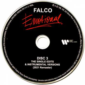 3CD/DVD/Zestaw pudełkowy Falco: Emotional DLX | LTD