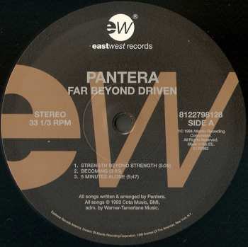 2LP Pantera: Far Beyond Driven