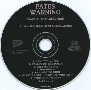 CD Fates Warning: Awaken The Guardian