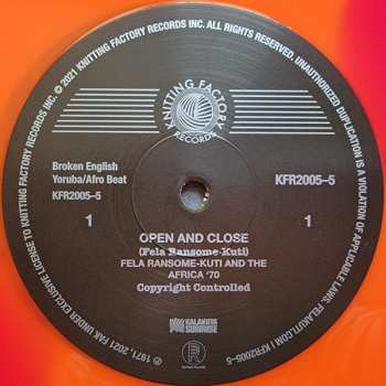 LP Fela Kuti: Open & Close LTD | CLR