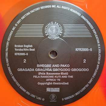 LP Fela Kuti: Open & Close LTD | CLR