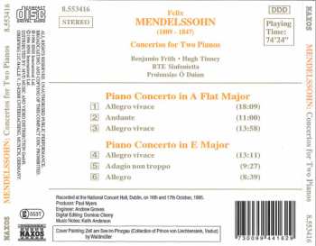 CD Felix Mendelssohn-Bartholdy: Concertos For Two Pianos