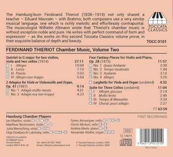 CD Ferdinand Thieriot: Chamber Music, Volume Two