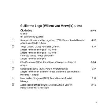 CD Ferio Saxophone Quartet: Flux: Original Works For Saxophone Quartet