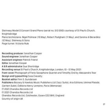 CD Ferio Saxophone Quartet: Evoke