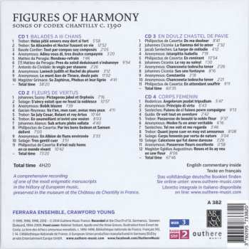 4CD/Zestaw pudełkowy Ferrara Ensemble: Figures Of Harmony (Songs Of Codex Chantilly C. 1390)