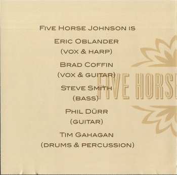 CD Five Horse Johnson: Jake Leg Boogie