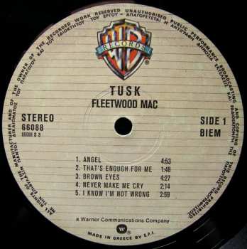 2LP Fleetwood Mac: Tusk