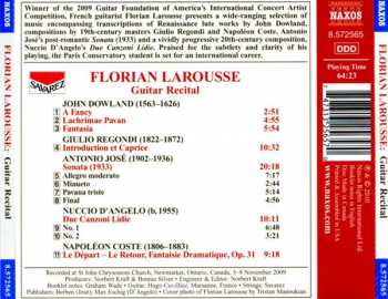 CD Florian Larousse: Guitar Recital
