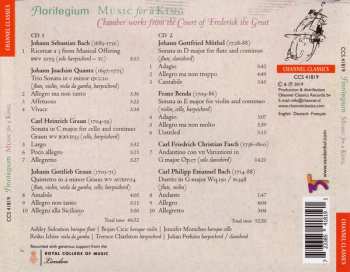 2CD Ensemble Florilegium: Music For A King (Chamber Work From The Court Of Frederick The Great)