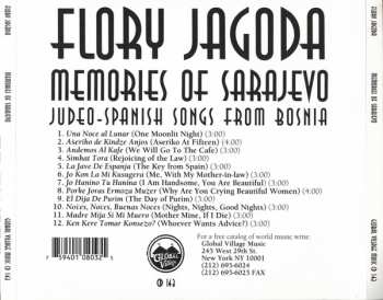 CD Flory Jagoda: Memories Of Sarajevo (Judeo-Spanish Songs From Bosnia)