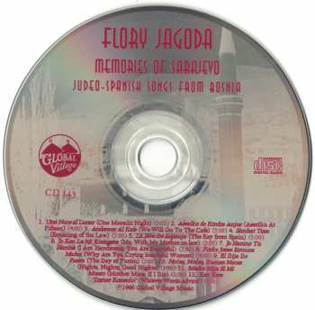 CD Flory Jagoda: Memories Of Sarajevo (Judeo-Spanish Songs From Bosnia)