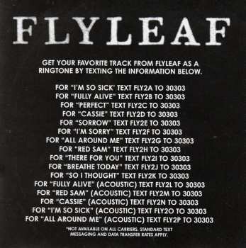 CD/DVD Flyleaf: Flyleaf