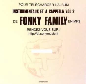 2LP Fonky Family: Instrumentaux Et A Cappella Vol. 2 CLR