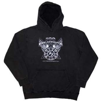 Merch Foo Fighters: Foo Fighters Unisex Pullover Hoodie: Everything Or Nothing At All Logo (wash Collection) (medium) M