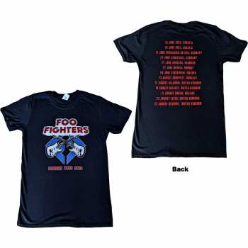 Merch Foo Fighters: Foo Fighters Unisex T-shirt: Concrete & Gold 2019 European Tour (ex-tour) (back Print) (small) S