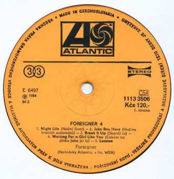 LP Foreigner: 4