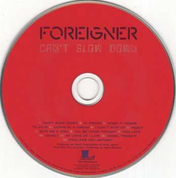 CD Foreigner: Can't Slow Down
