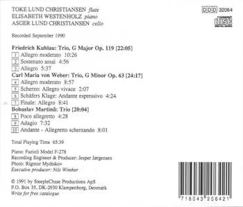 CD Bohuslav Martinů: Trios For Flute, Piano And Cello