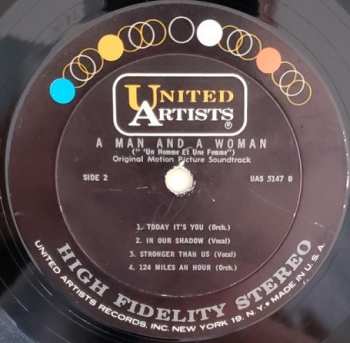 LP Francis Lai: A Man And A Woman ("Un Homme Et Une Femme") Original Motion Picture Soundtrack