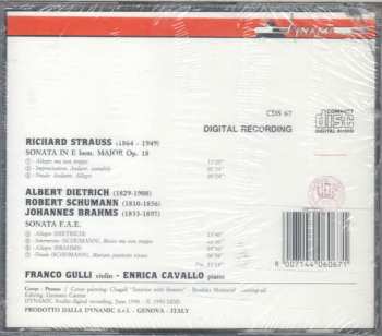 CD Franco Gulli:  Strauss / Dietrich - Brahms - Schumann (F.A.E.)
