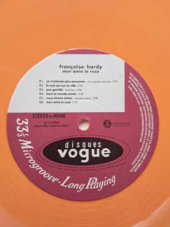 2LP Françoise Hardy: Mon Amie La Rose CLR | LTD