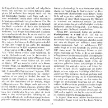 CD Frank Bridge: Piano Quintet・String Quartet No 4・Three Idylls