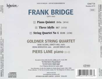 CD Frank Bridge: Piano Quintet・String Quartet No 4・Three Idylls