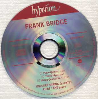 CD Frank Bridge: Piano Quintet・String Quartet No 4・Three Idylls