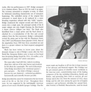 CD Frank Bridge: Piano Quintet・String Quartet No 4・Three Idylls