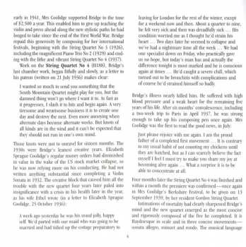 CD Frank Bridge: Piano Quintet・String Quartet No 4・Three Idylls