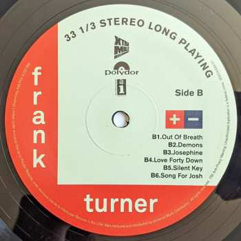 LP Frank Turner: Positive Songs for Negative People (Acoustic) LTD