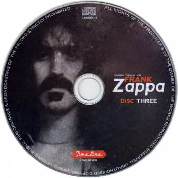 4CD/Zestaw pudełkowy Frank Zappa: Capitol Theatre 1978