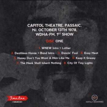 4CD/Zestaw pudełkowy Frank Zappa: Capitol Theatre 1978