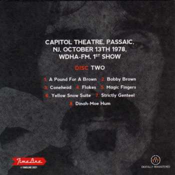 4CD/Zestaw pudełkowy Frank Zappa: Capitol Theatre 1978