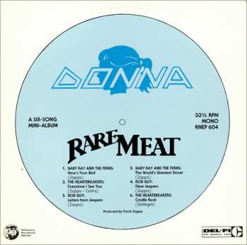 LP Frank Zappa: Rare Meat