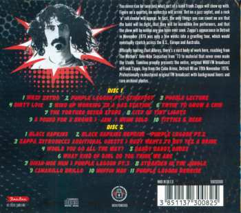2CD Frank Zappa: Live Detroit 1976 (New Improved Recipe)